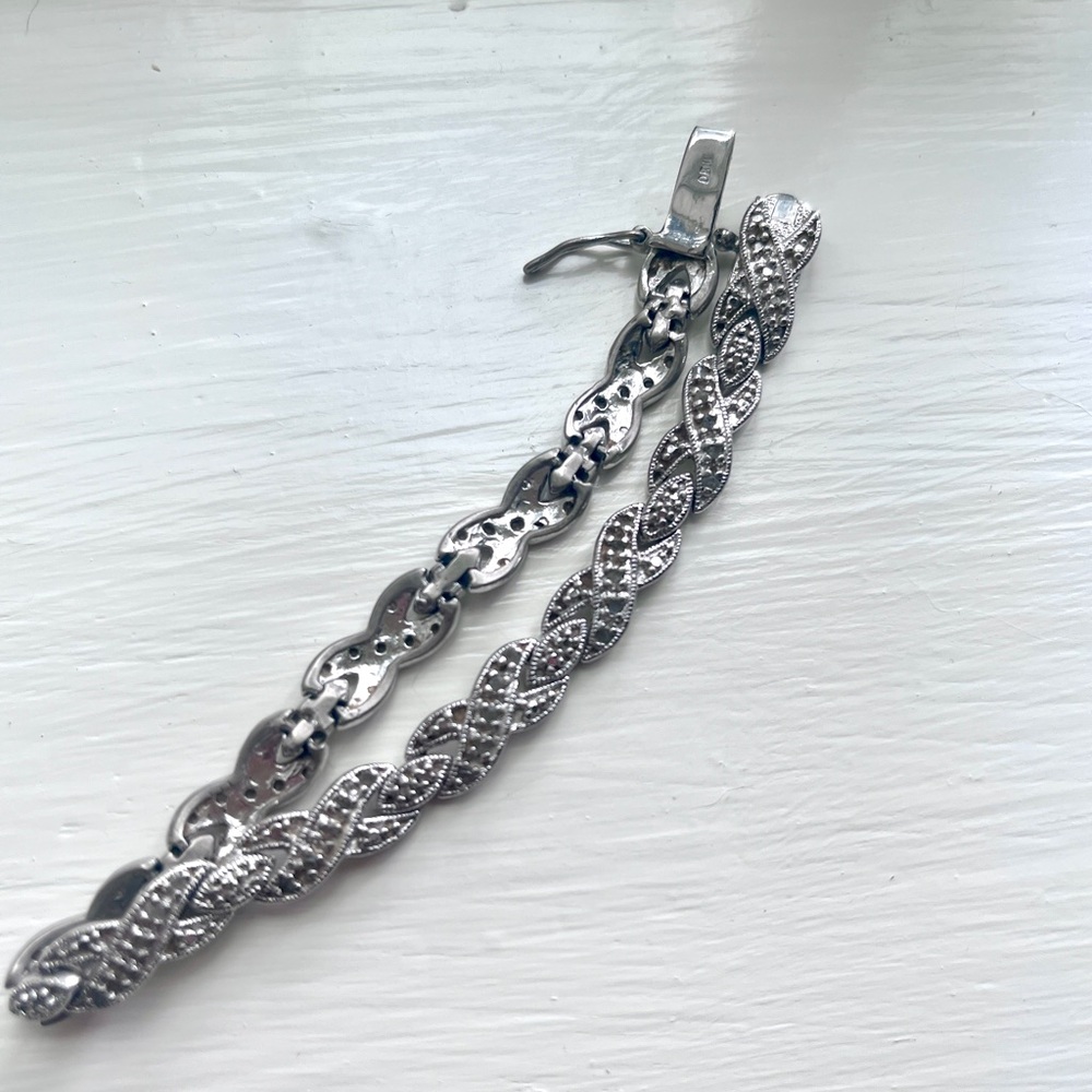 Natural diamonds tennis bracelet silver 7.5 in Bridal